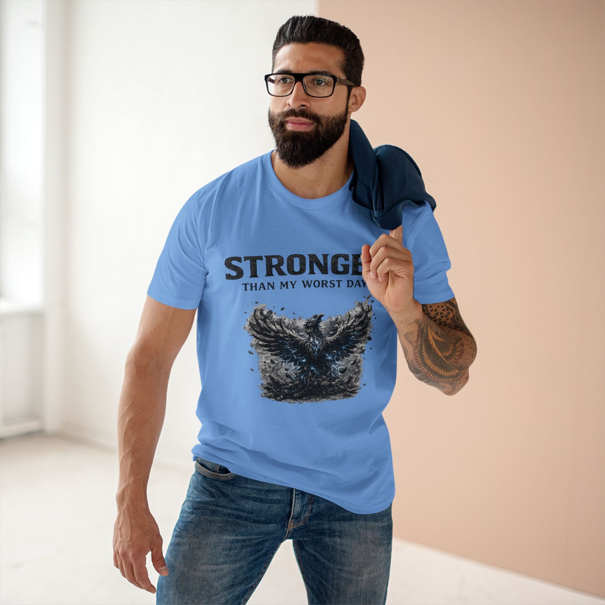 Stronger Than My Worst Day Tee — Mental Health Recovery Graphic T-Shirt