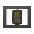 Framed Poster — Serenity Prayer Wall Art (God Grant Me the Serenity)