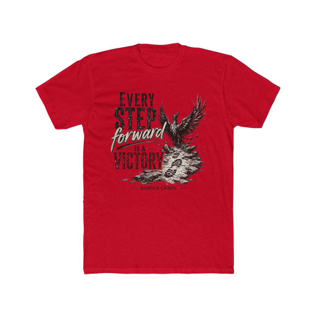 Every Step Forward Is A Victory Tee — Inspirational Eagle Graphic T-Shirt