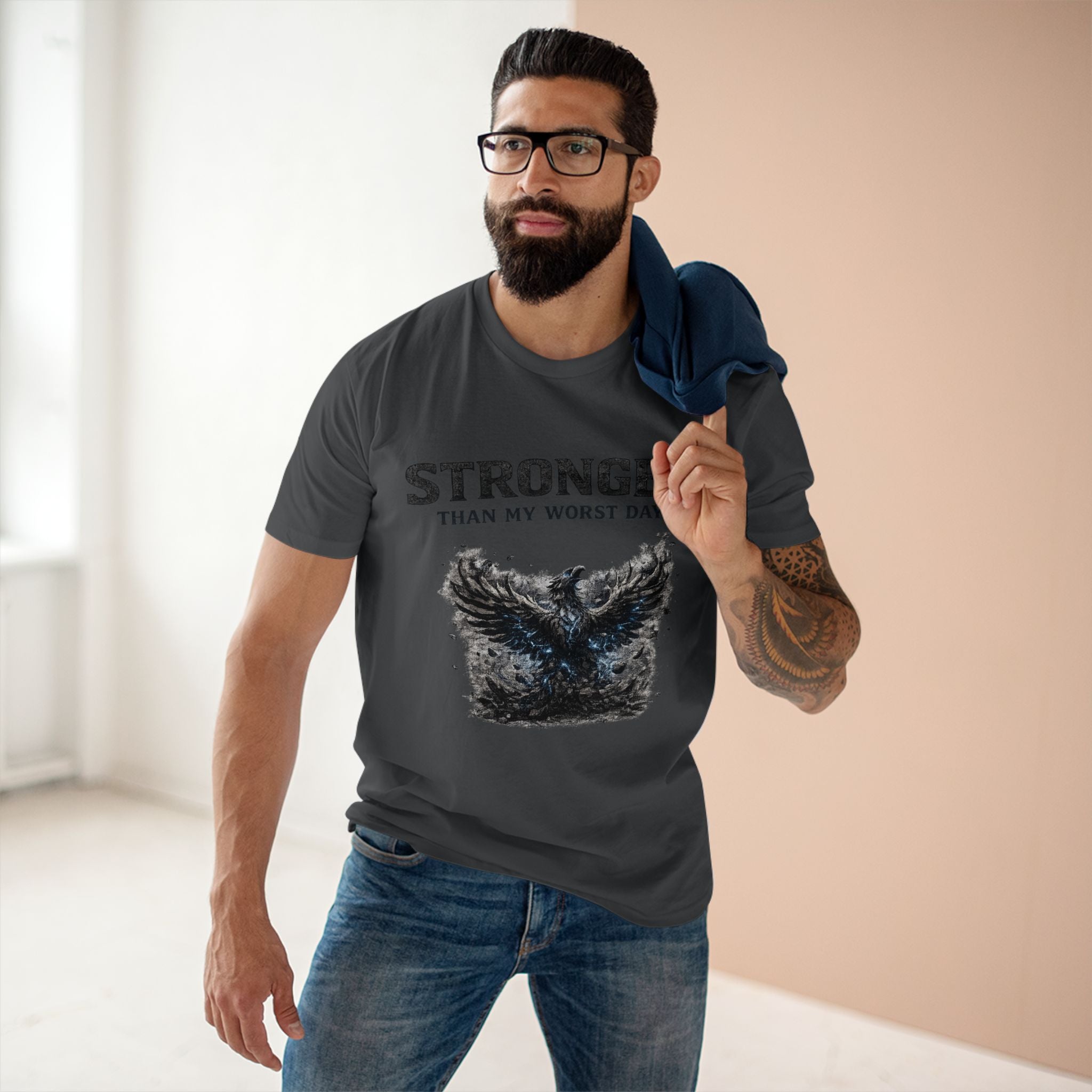 Stronger Than My Worst Day Tee — Mental Health Recovery Graphic T-Shirt