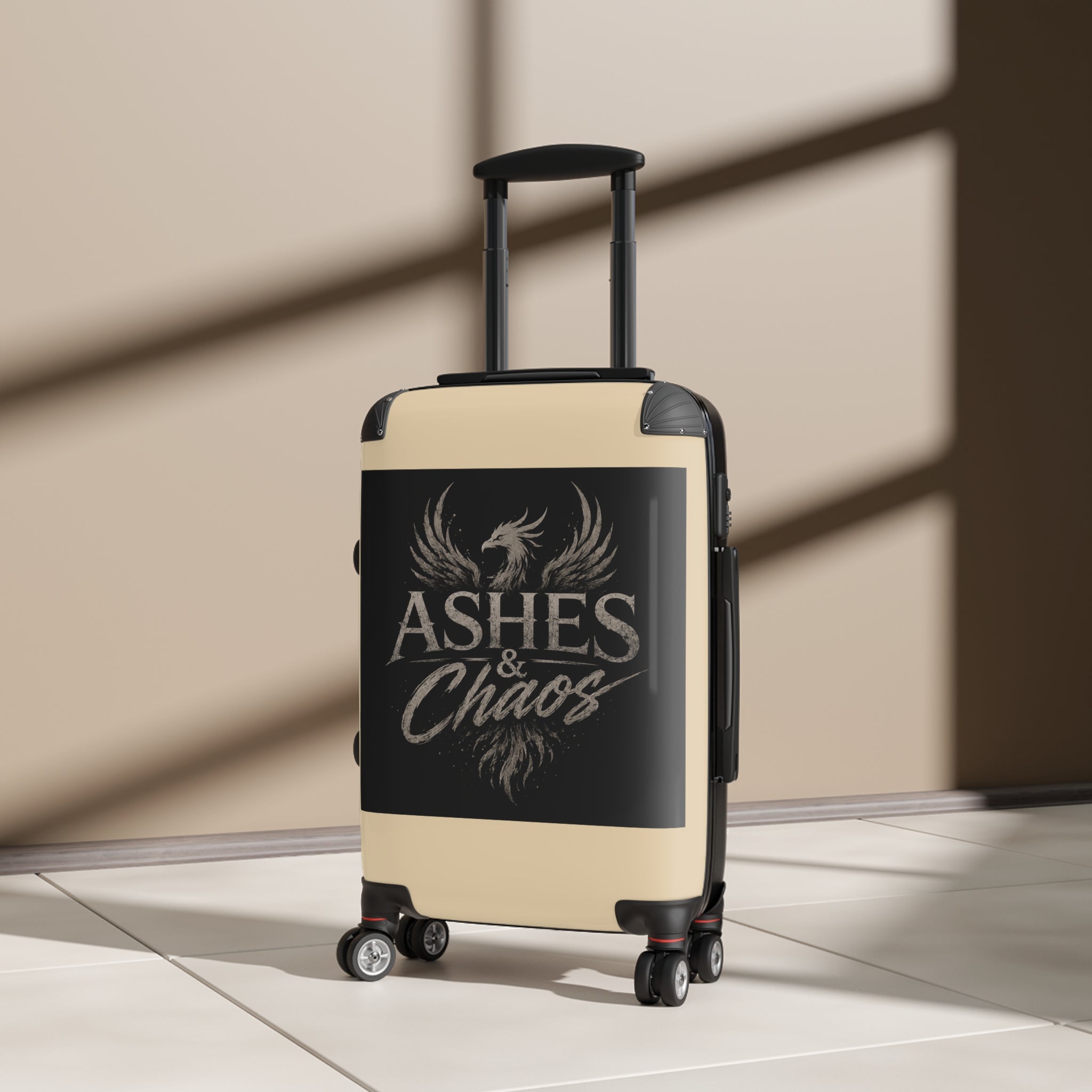 Ashes & Chaos Carry-On Suitcase — Phoenix Logo Travel Luggage