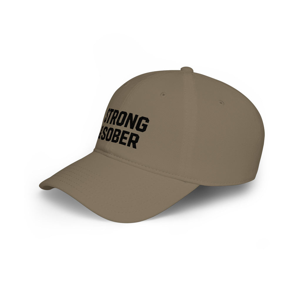 Strong & Sober Baseball Cap — Recovery Message Low Profile Hat