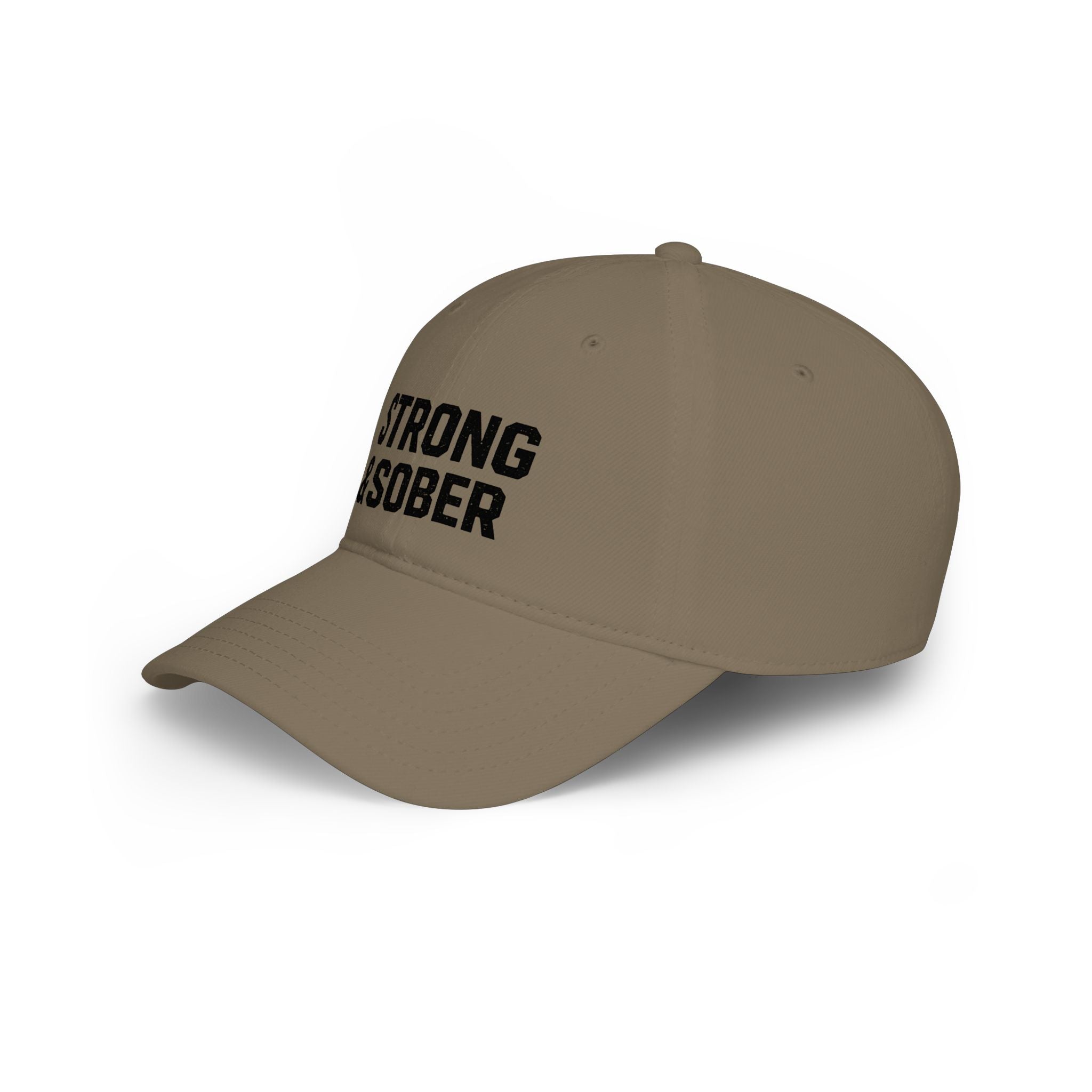 Strong & Sober Baseball Cap — Recovery Message Low Profile Hat
