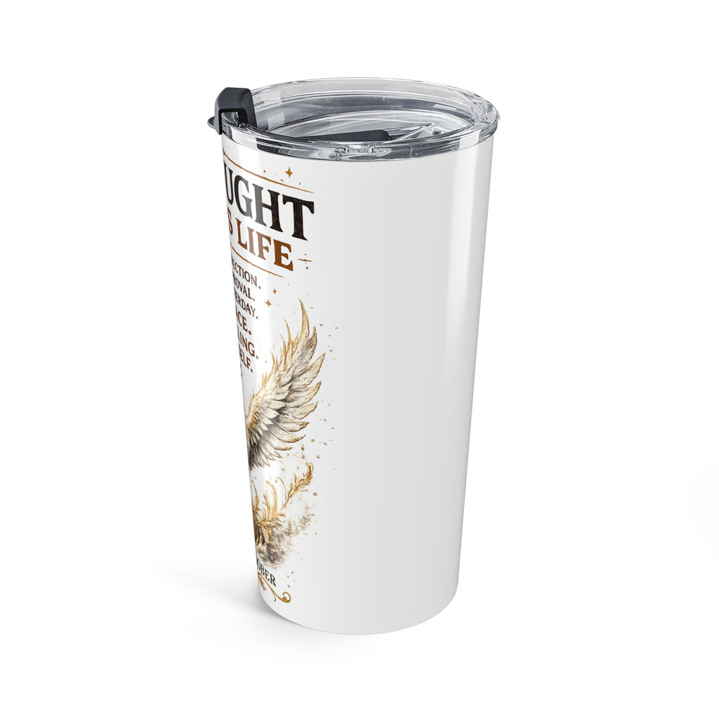 20oz Tumbler — "She Fought For This Life" Recovery Phoenix Travel Mug
