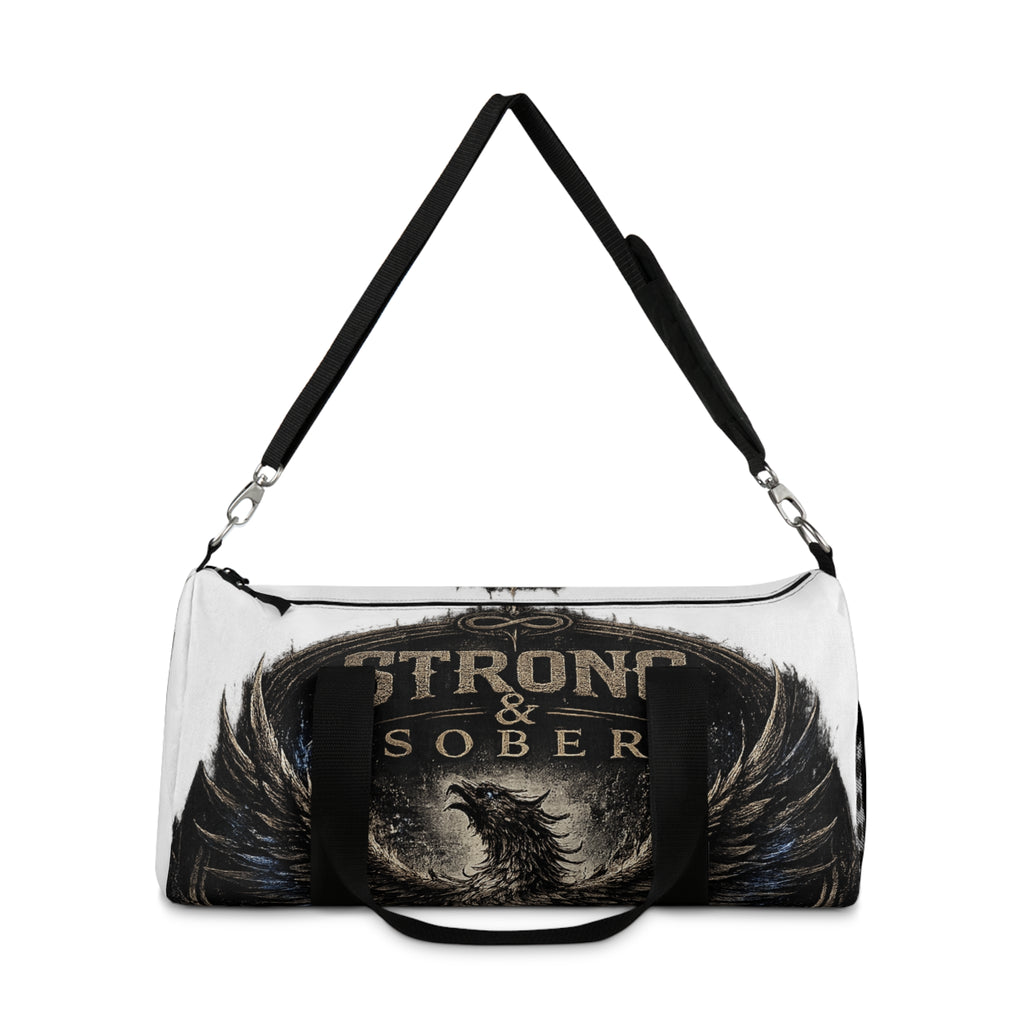Strong & Sober Duffel Bag — Phoenix Wings Recovery Travel Bag
