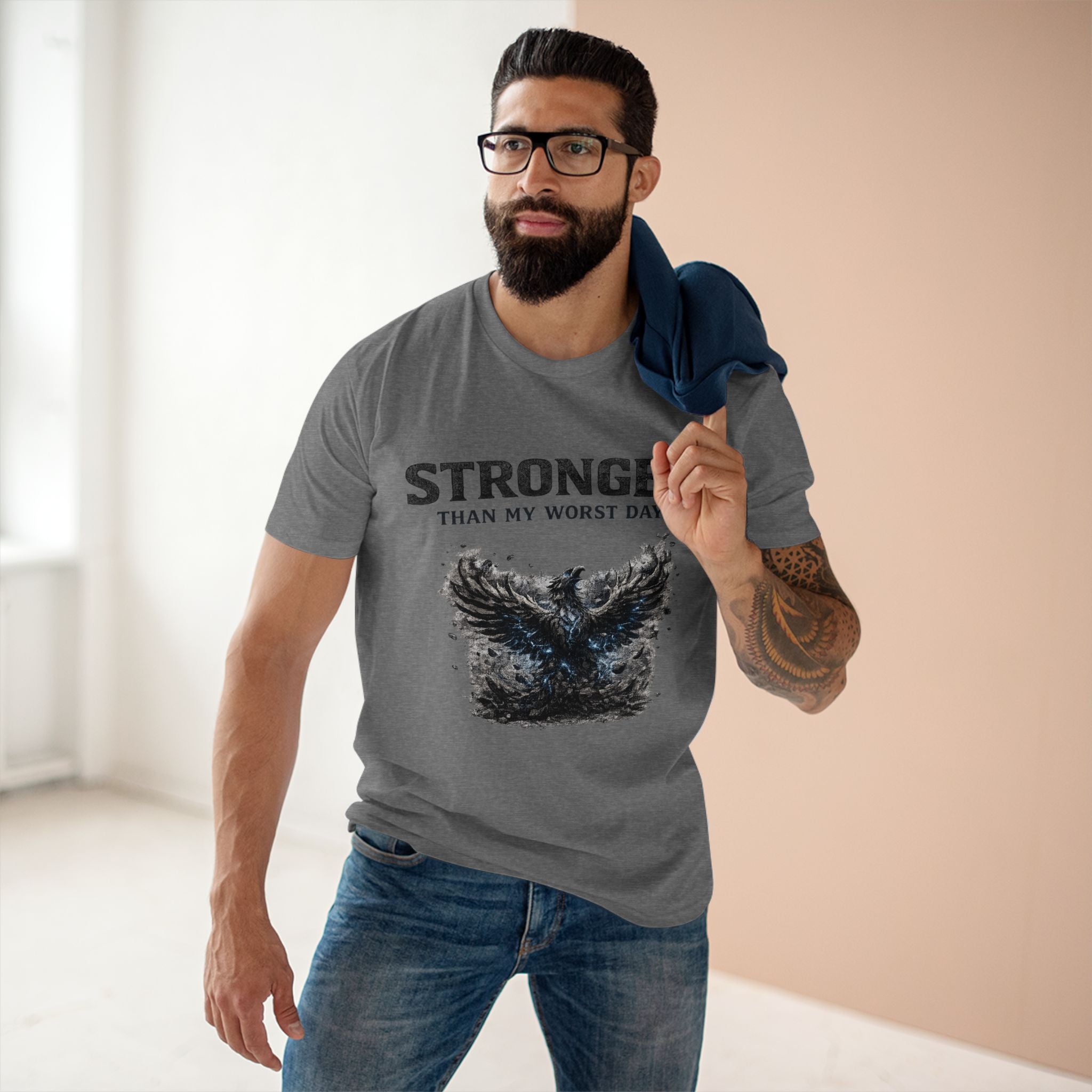 Stronger Than My Worst Day Tee — Mental Health Recovery Graphic T-Shirt