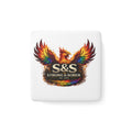 Strong & Sober Phoenix Porcelain Magnet — Square Recovery Reminder