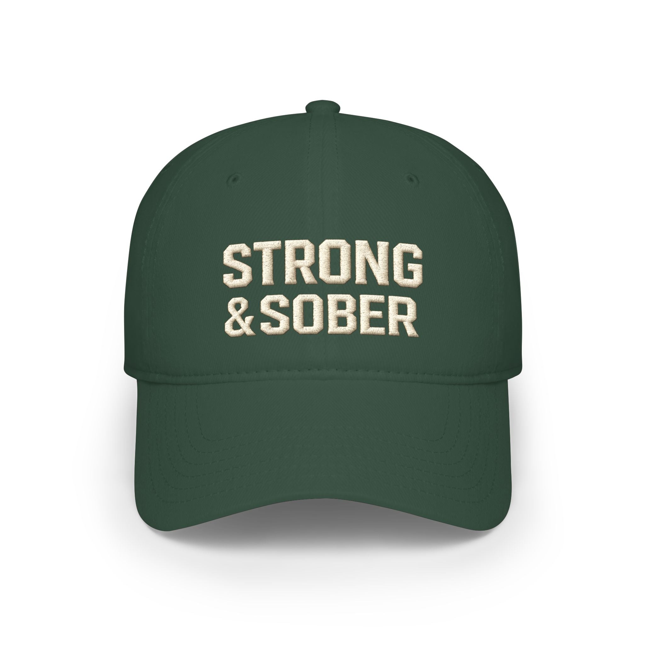 Strong & Sober Baseball Cap — Recovery Support Low Profile Hat