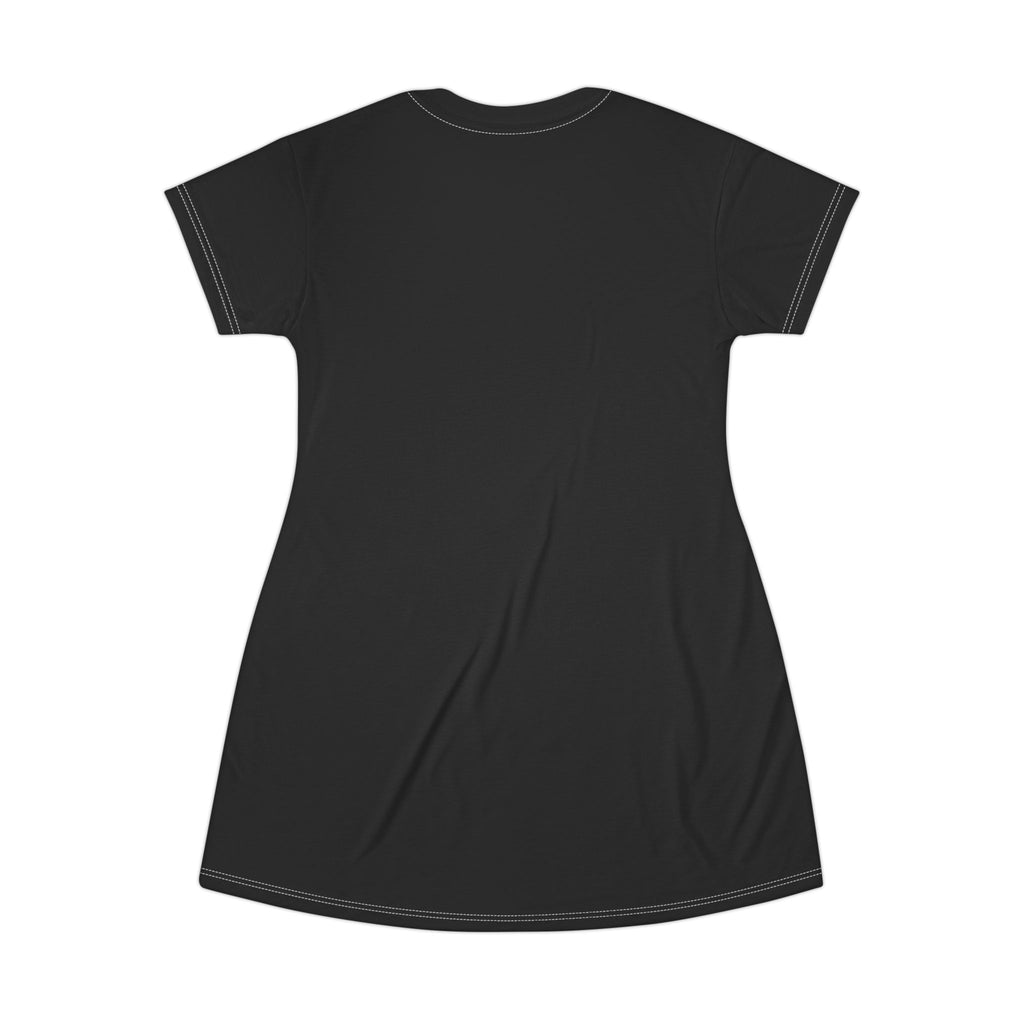 Healing in Silence T-Shirt Dress — Inspirational Self-Care Message Dress