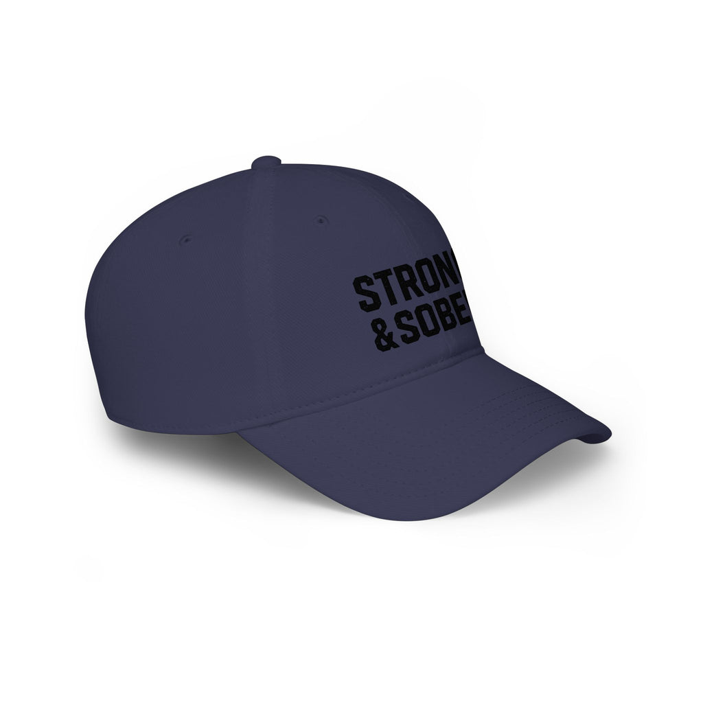 Strong & Sober Baseball Cap — Recovery Message Low Profile Hat