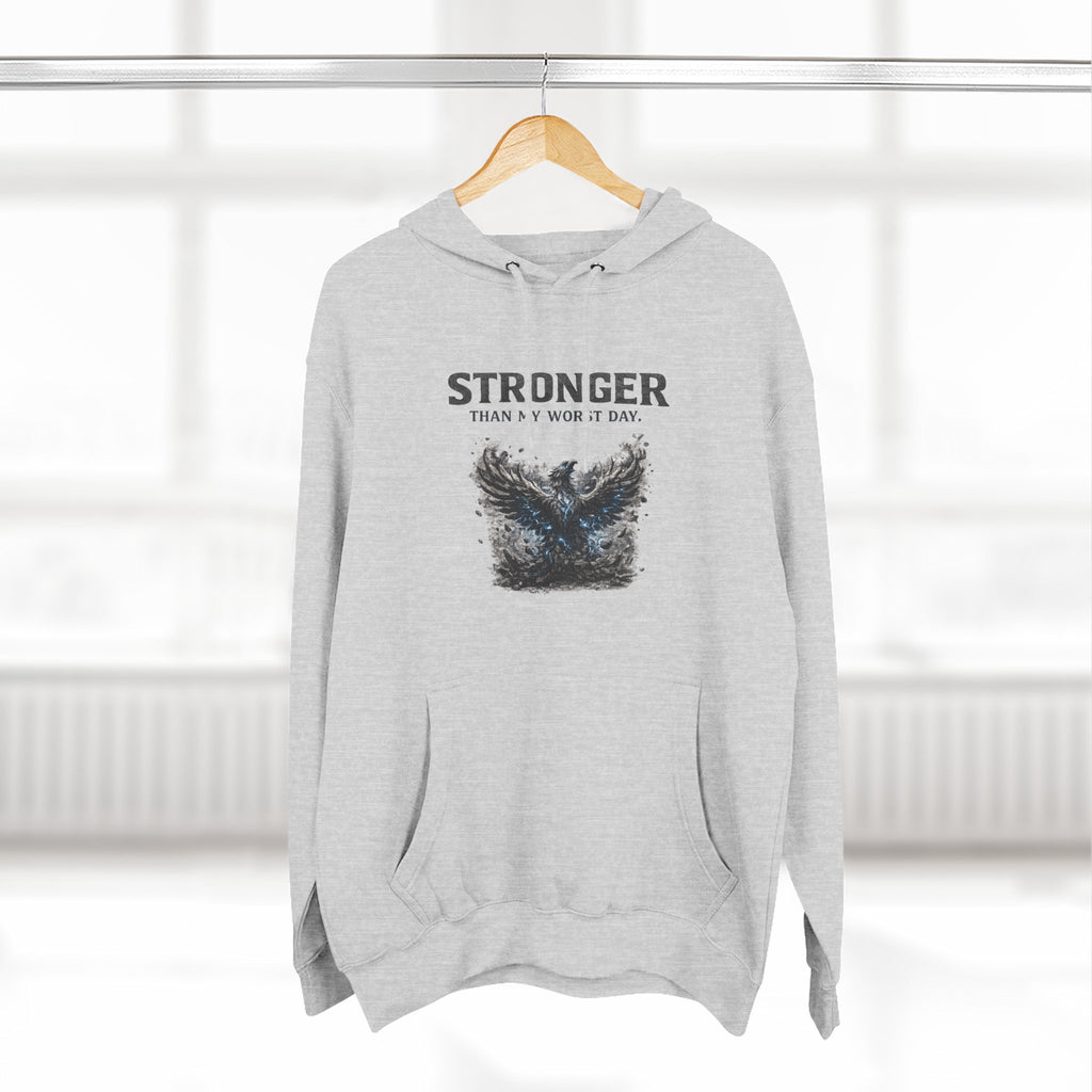 Stronger Than My Worst Day Hoodie — "Some Days My Mind Is the Battlefield" Mental Health Awareness Hoodie