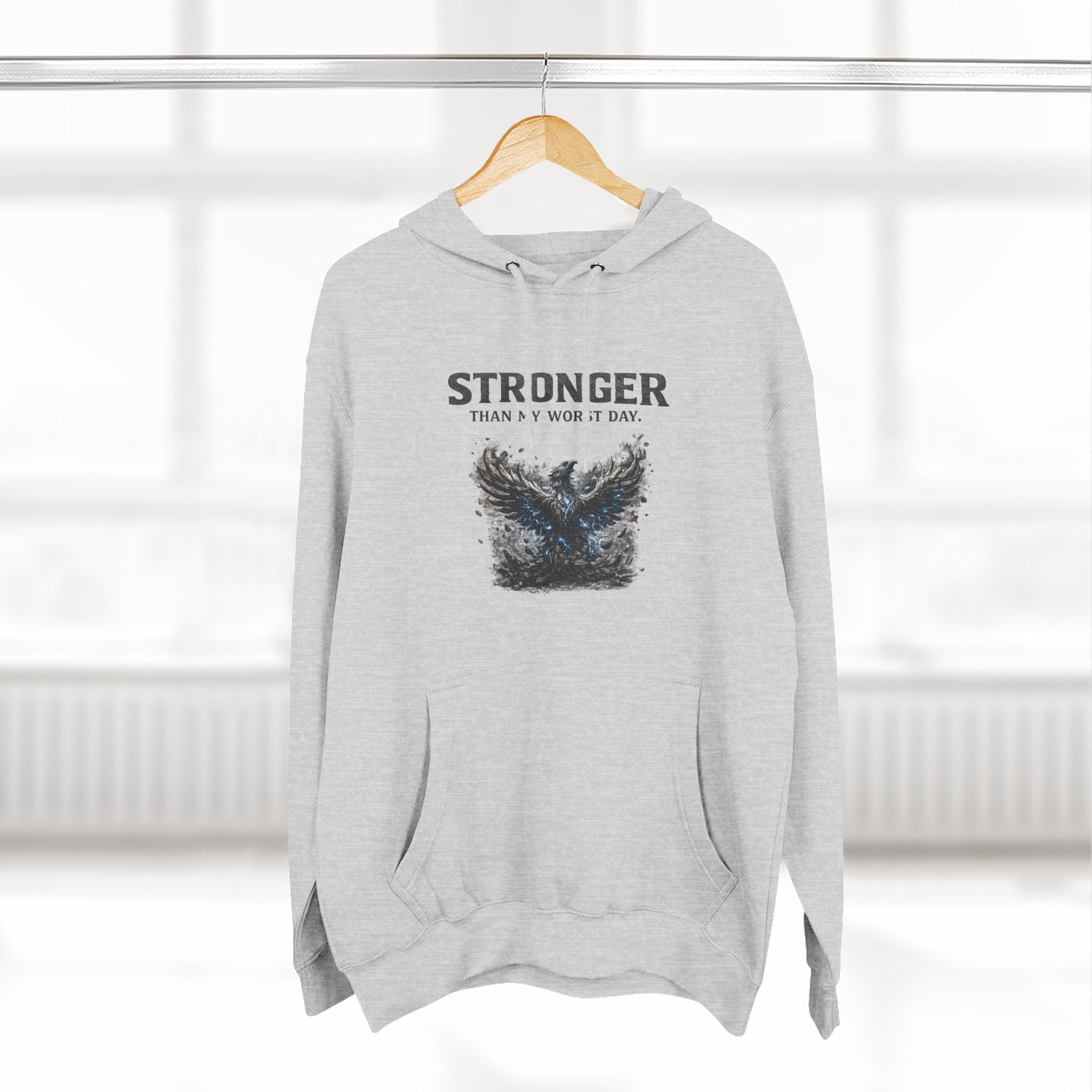 Stronger Than My Worst Day Hoodie — "Some Days My Mind Is the Battlefield" Mental Health Awareness Hoodie