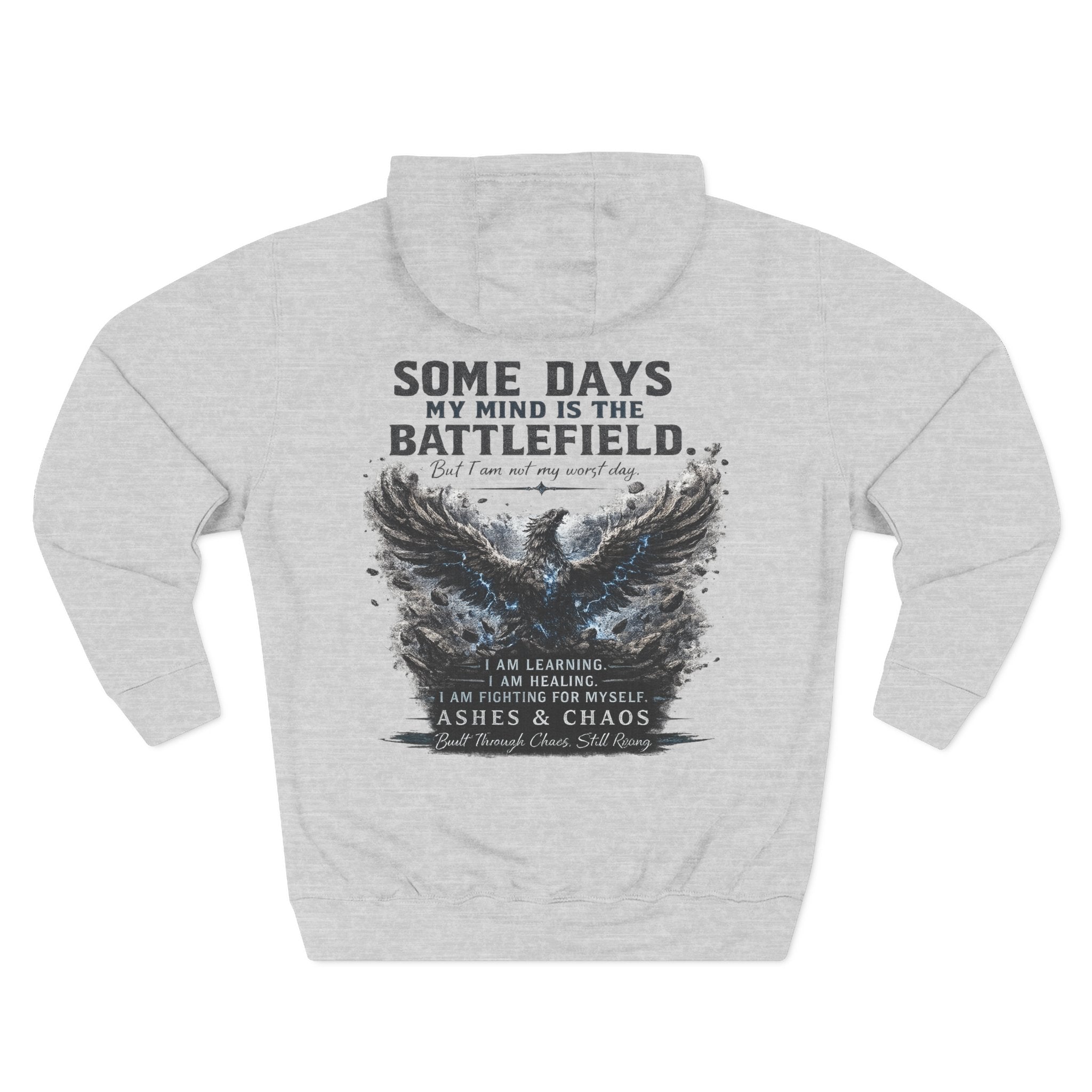 Stronger Than My Worst Day Hoodie — "Some Days My Mind Is the Battlefield" Mental Health Awareness Hoodie