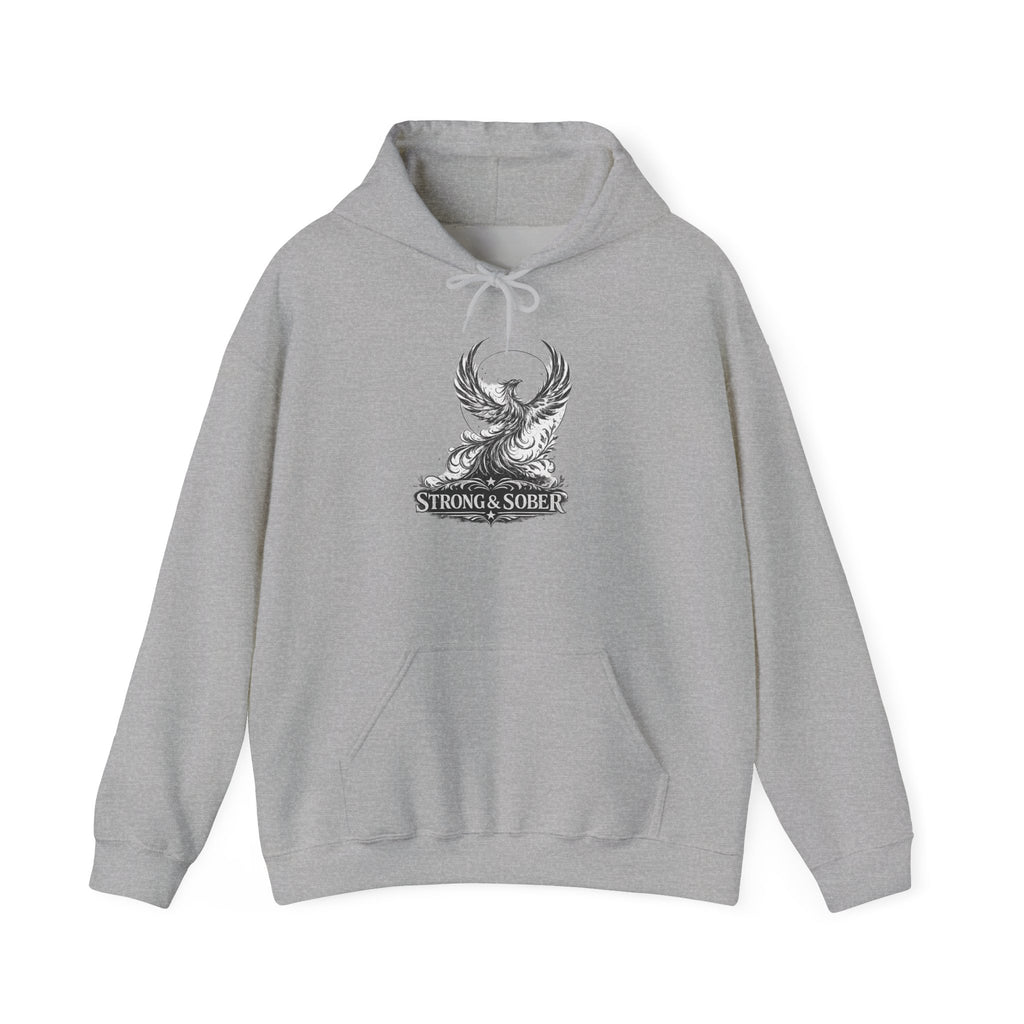 Phoenix Recovery Hoodie – "Strong & Sober" Inspirational Sober Living Sweatshirt
