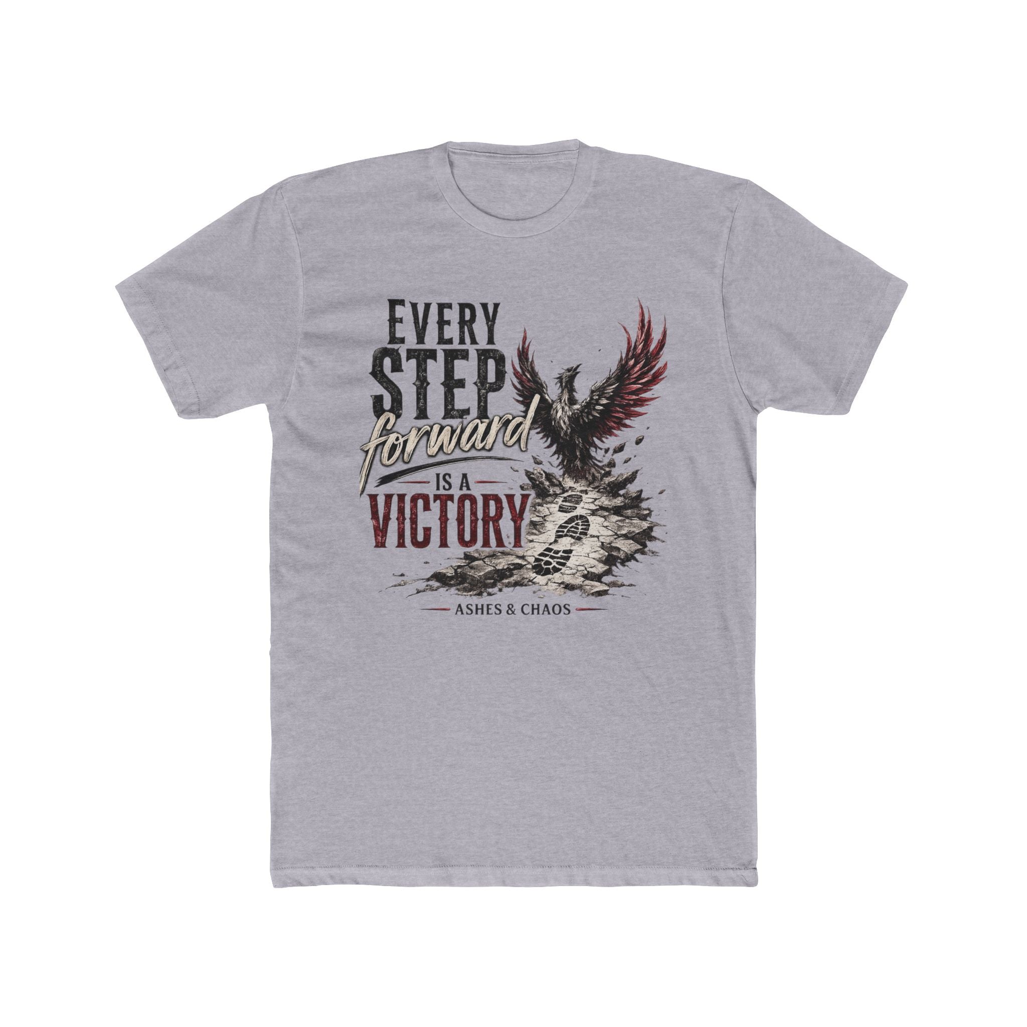 Every Step Forward Is A Victory Tee — Inspirational Eagle Graphic T-Shirt