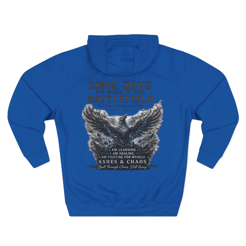 Stronger Than My Worst Day Hoodie — "Some Days My Mind Is the Battlefield" Mental Health Awareness Hoodie