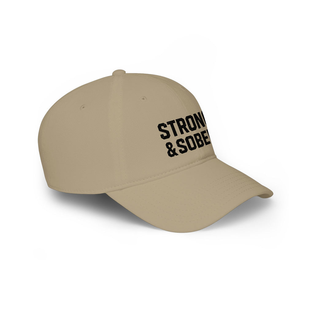 Strong & Sober Baseball Cap — Recovery Message Low Profile Hat