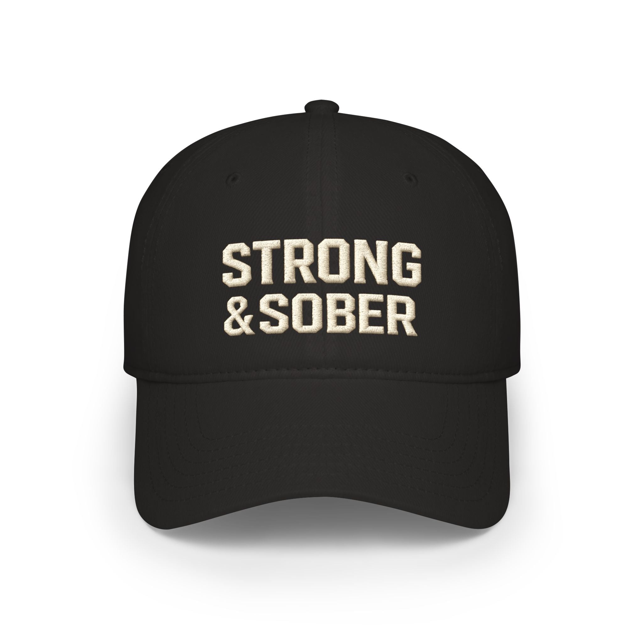 Strong & Sober Baseball Cap — Recovery Support Low Profile Hat