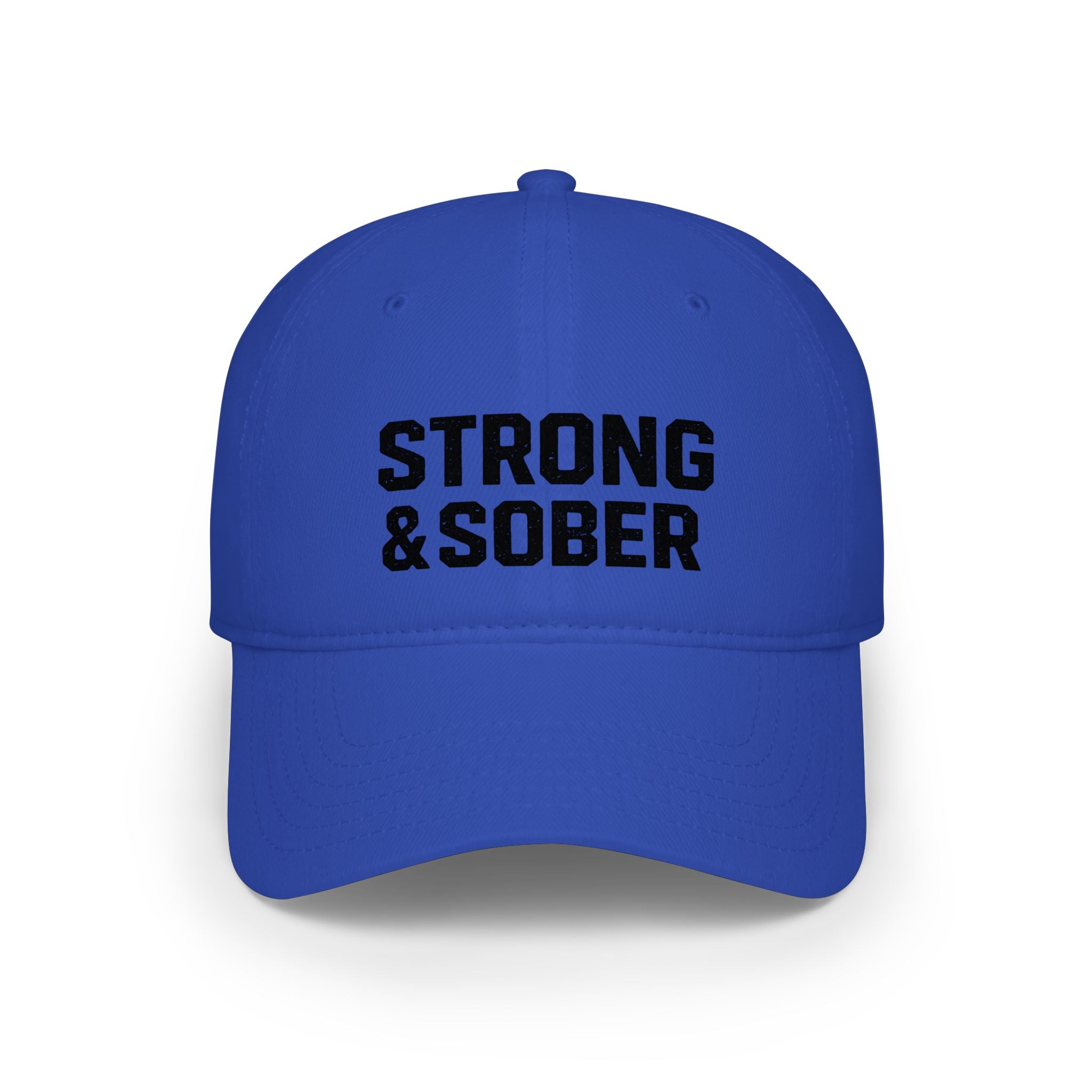 Strong & Sober Baseball Cap — Recovery Message Low Profile Hat