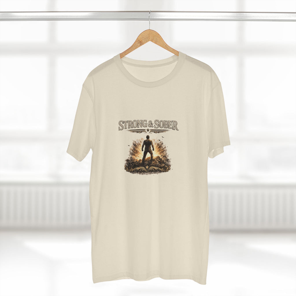 Strong & Sober Tee — "A Better Man Than Yesterday" Recovery T-Shirt