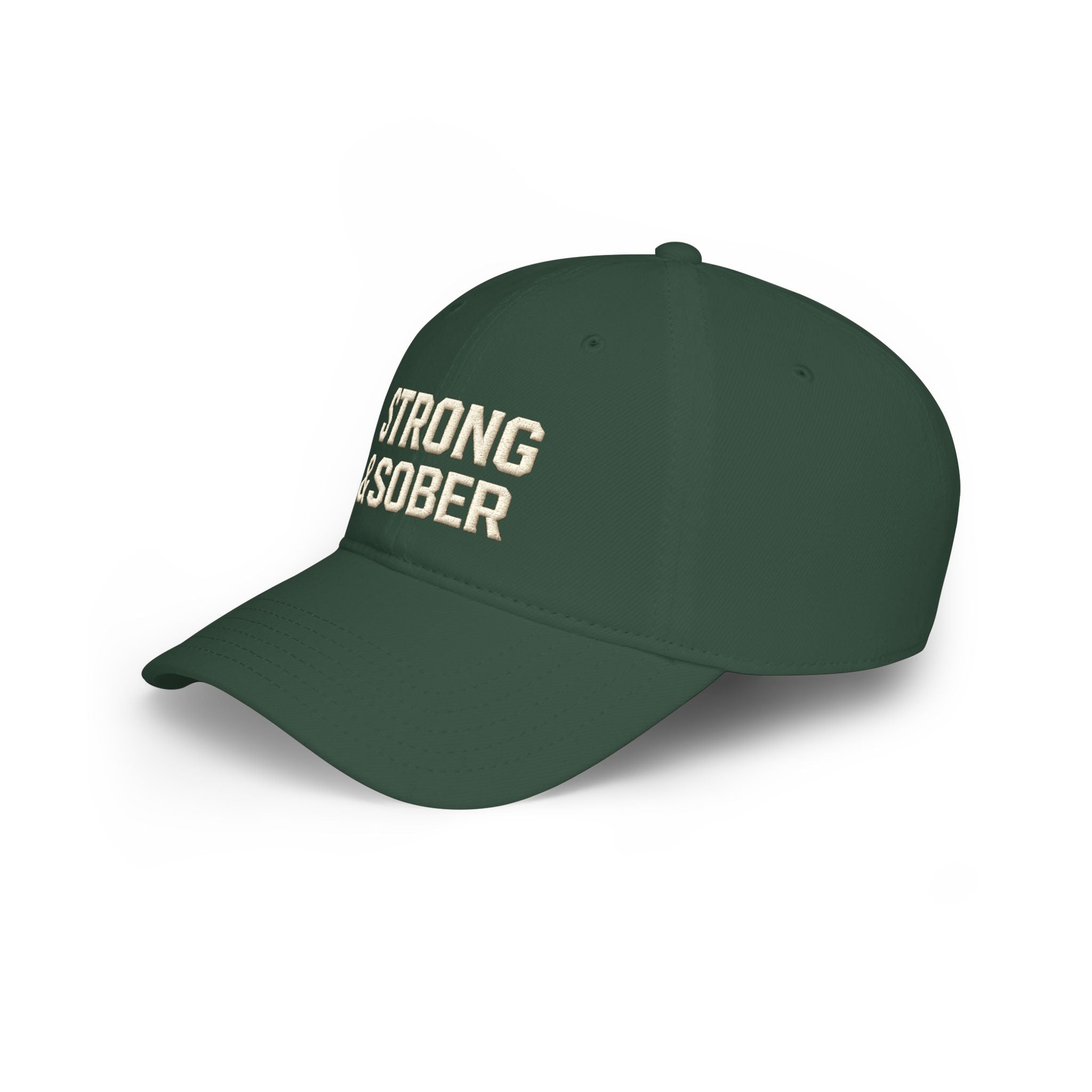 Strong & Sober Baseball Cap — Recovery Support Low Profile Hat