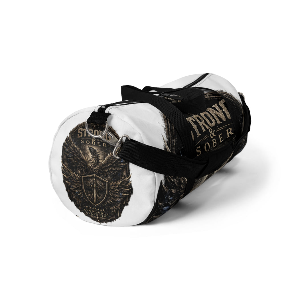 Strong & Sober Duffel Bag — Phoenix Wings Recovery Travel Bag
