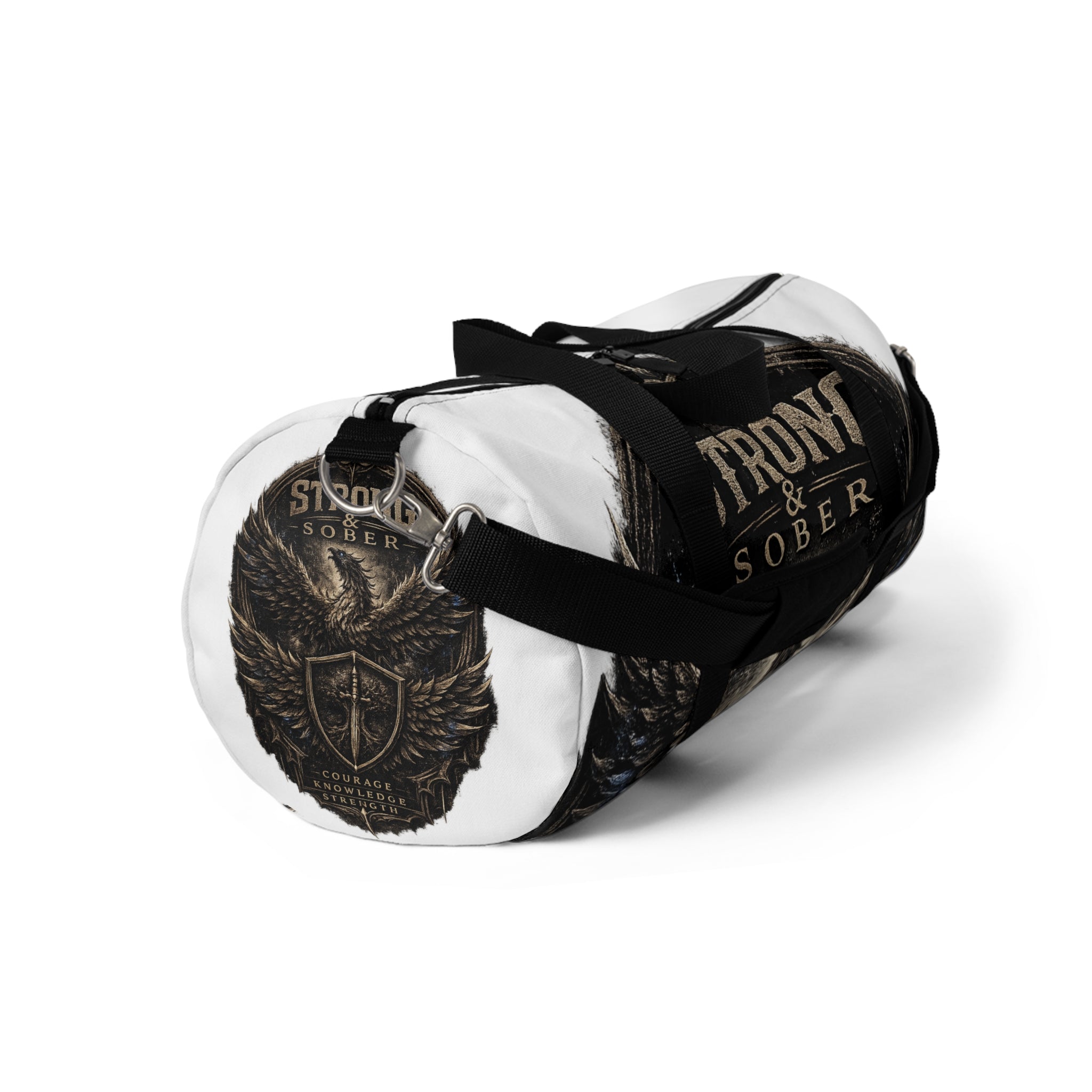Strong & Sober Duffel Bag — Phoenix Wings Recovery Travel Bag