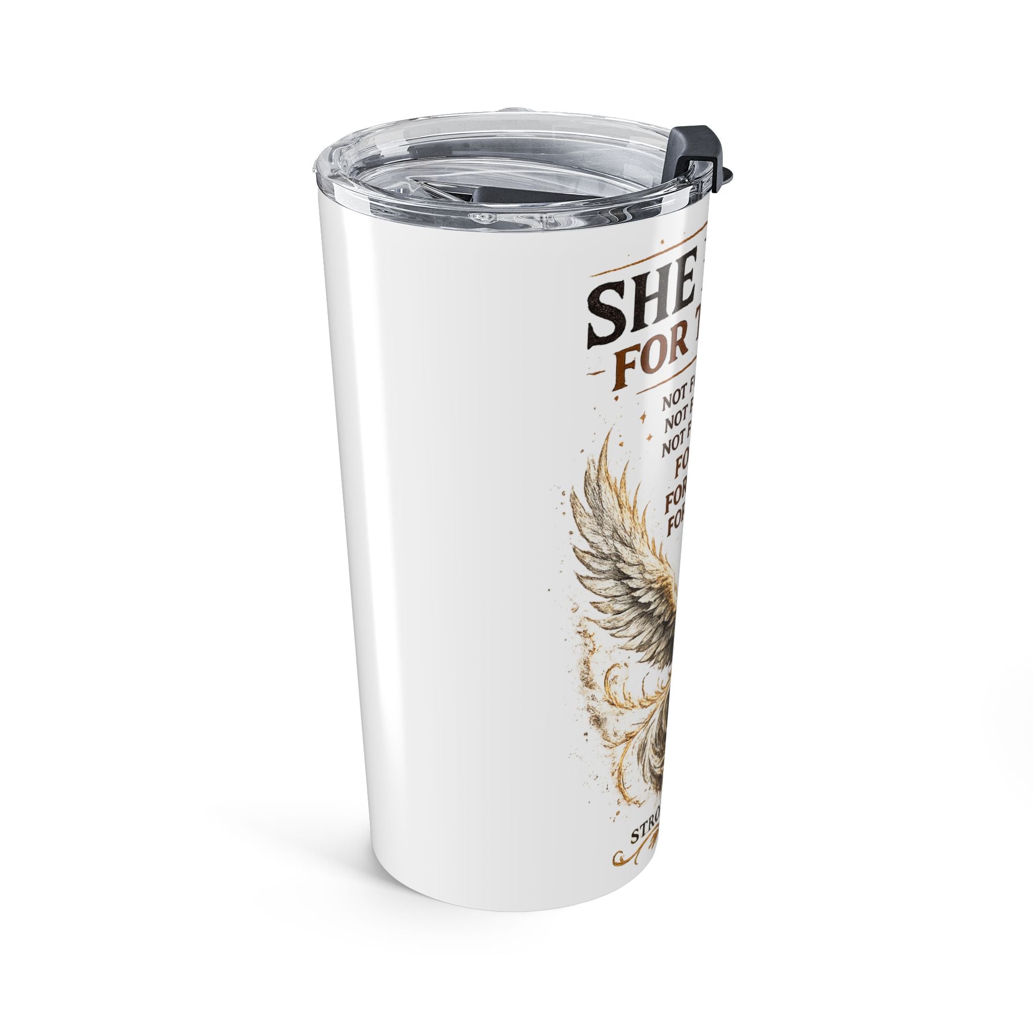 20oz Tumbler — "She Fought For This Life" Recovery Phoenix Travel Mug