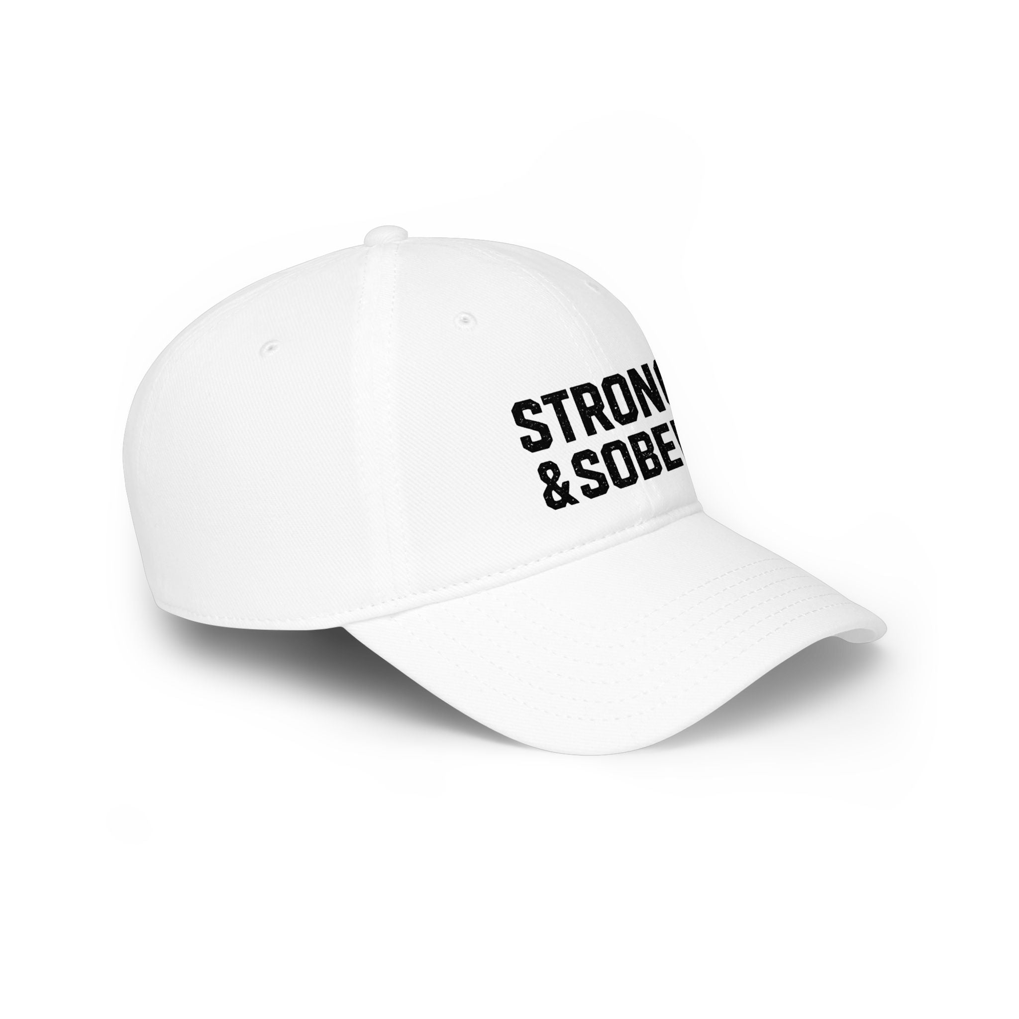 Strong & Sober Baseball Cap — Recovery Message Low Profile Hat