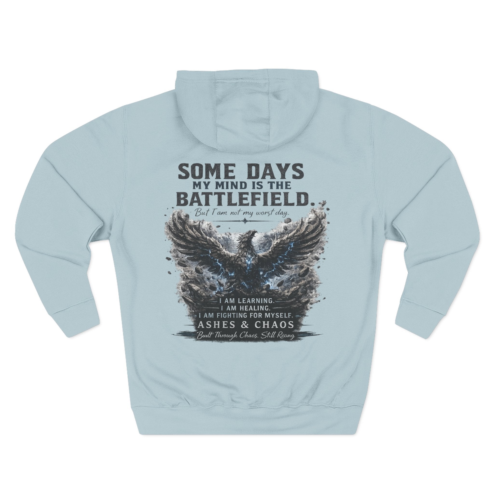 Stronger Than My Worst Day Hoodie — "Some Days My Mind Is the Battlefield" Mental Health Awareness Hoodie