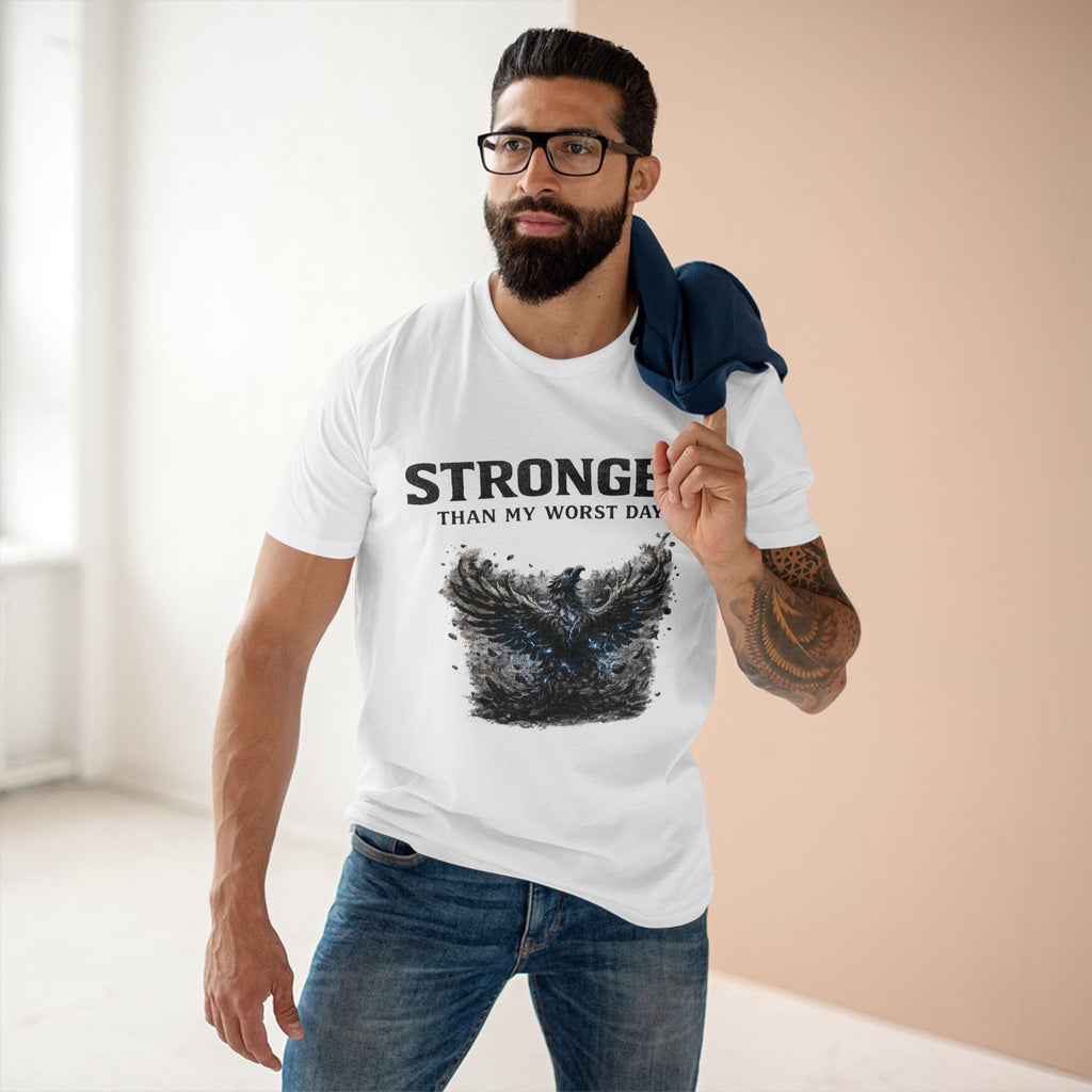 Stronger Than My Worst Day Tee — Mental Health Recovery Graphic T-Shirt