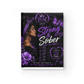 Strong & Sober Journal — Recovery Guided Blank Journal for Women (Purple Empowerment Design)
