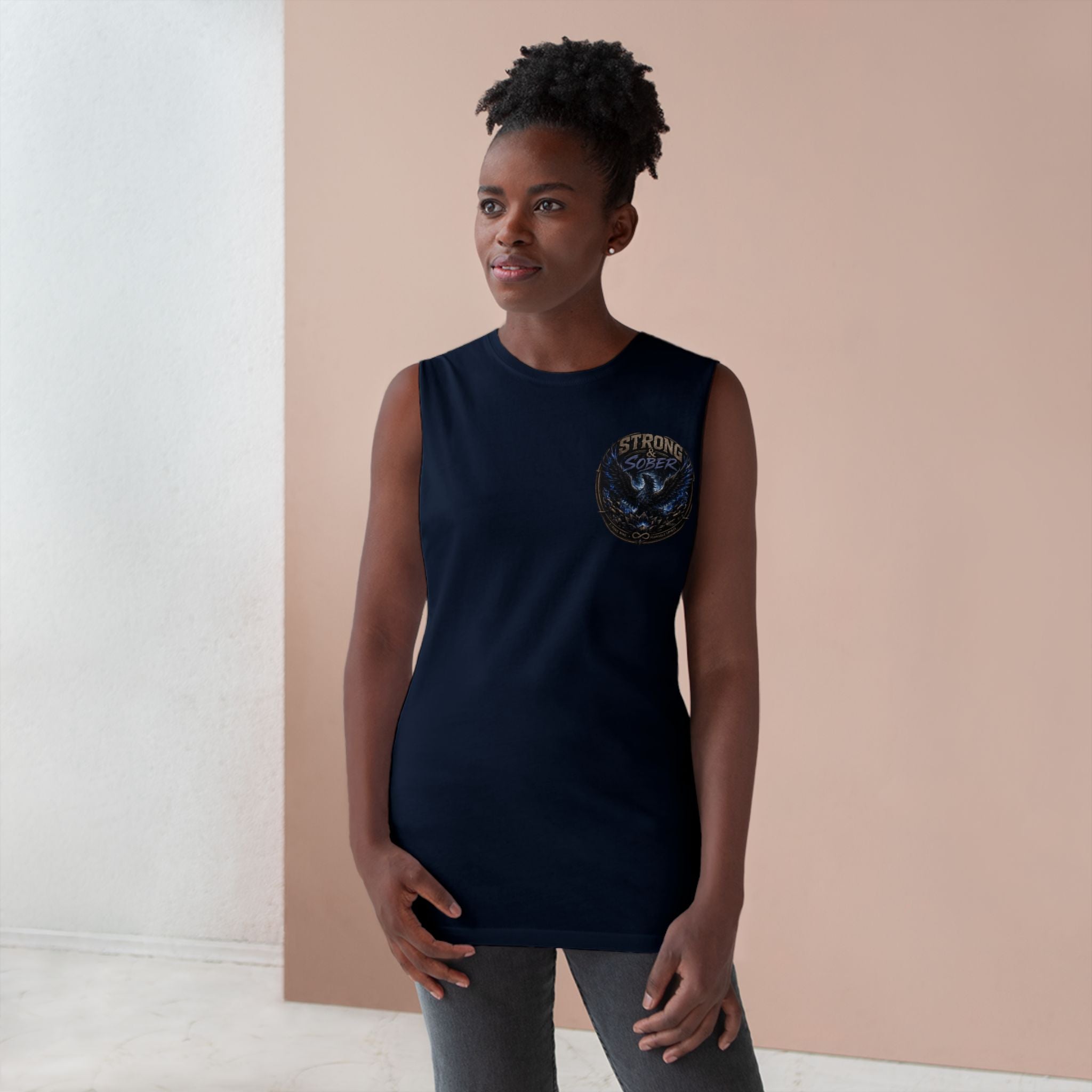 Strong & Sober Eagle Tank — Recovery Inspiration Athletic Tank