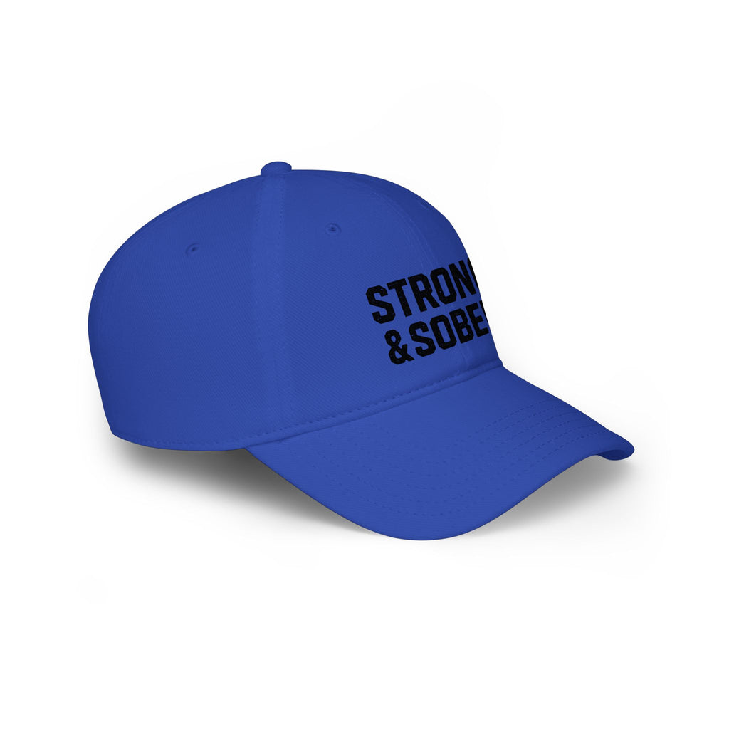 Strong & Sober Baseball Cap — Recovery Message Low Profile Hat