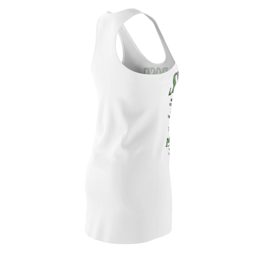 She Rose Racerback Dress — Green Graphic