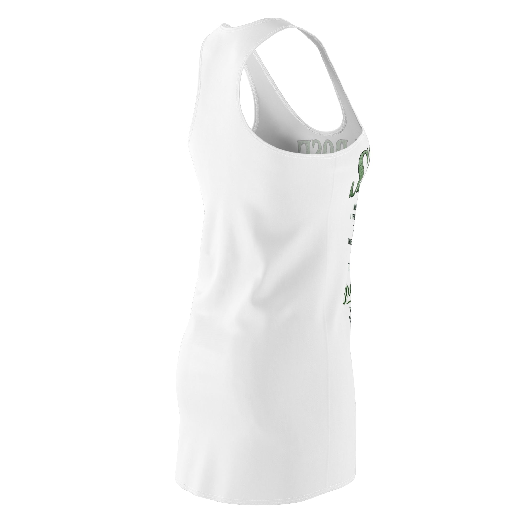She Rose Racerback Dress — Green Graphic