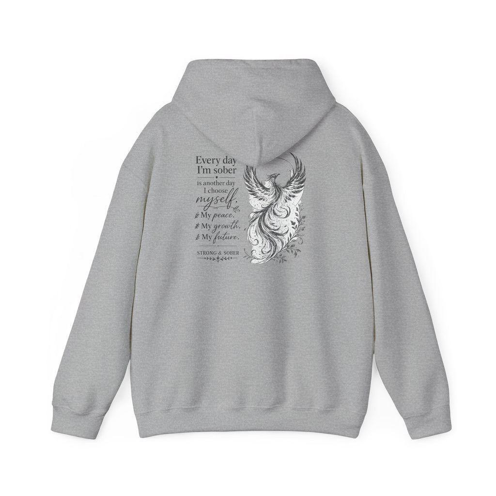 Phoenix Recovery Hoodie – "Strong & Sober" Inspirational Sober Living Sweatshirt