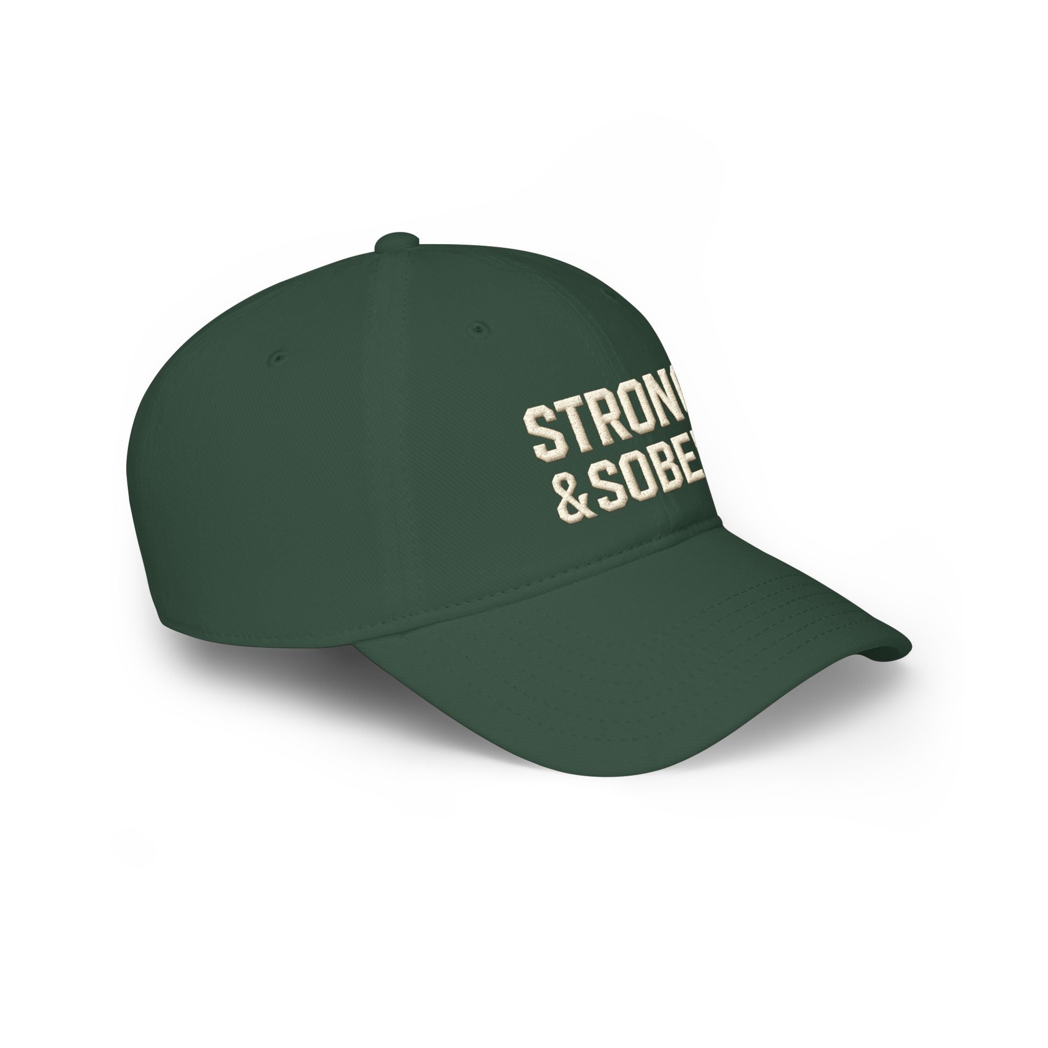 Strong & Sober Baseball Cap — Recovery Support Low Profile Hat