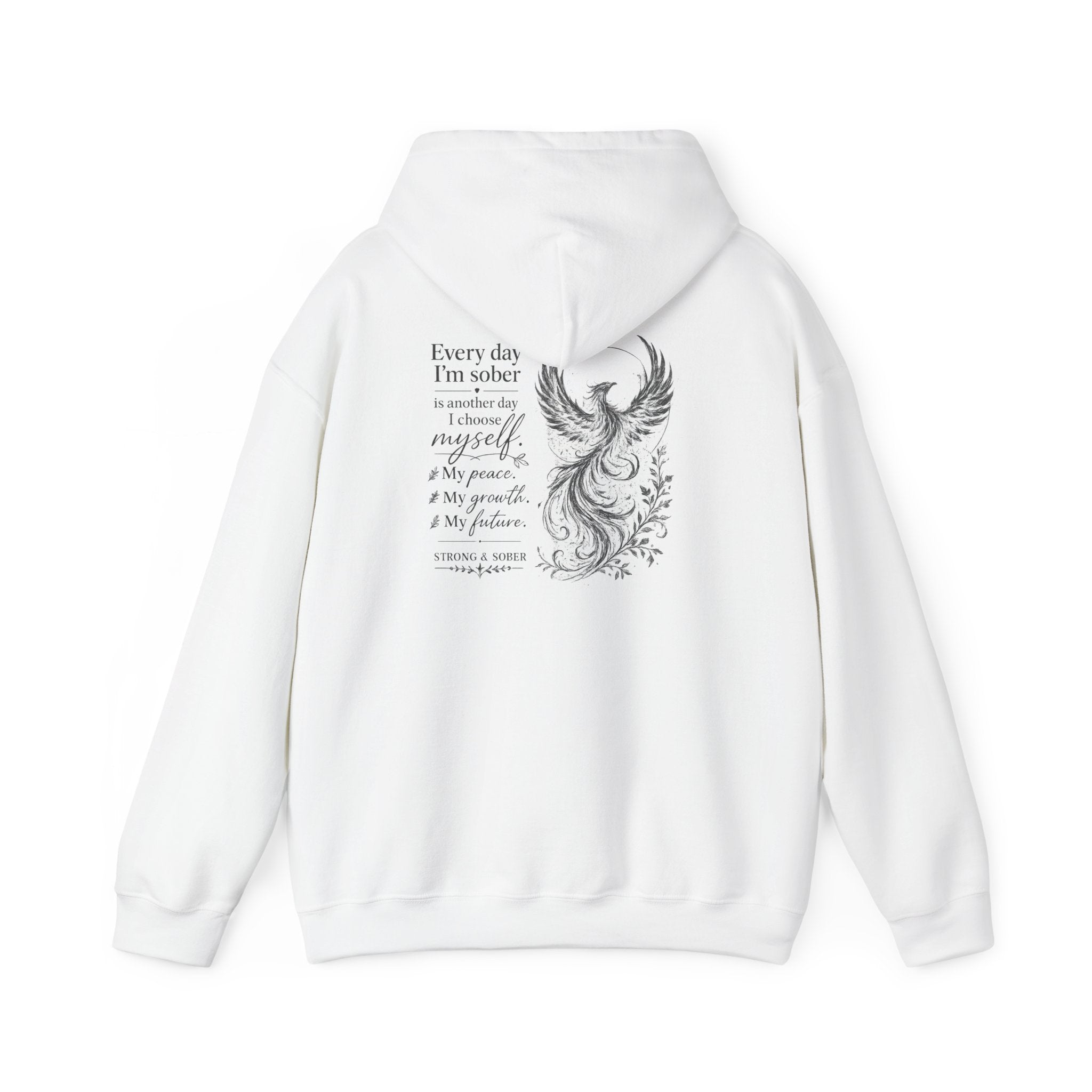 Phoenix Recovery Hoodie – "Strong & Sober" Inspirational Sober Living Sweatshirt