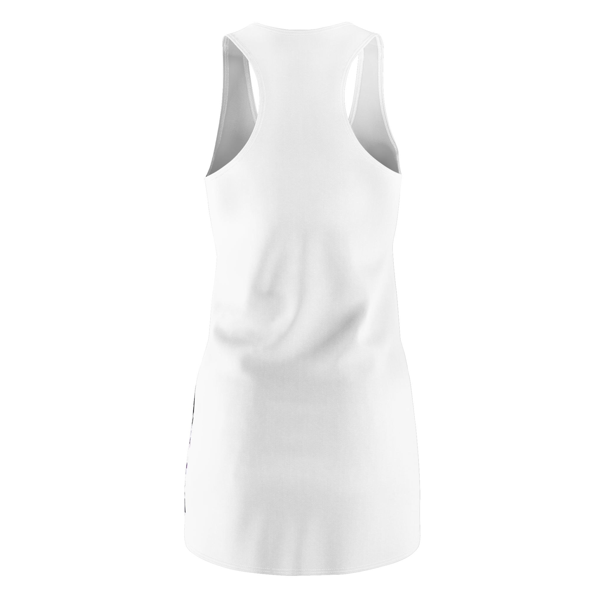 She Rose Racerback Dress — Purple Graphic