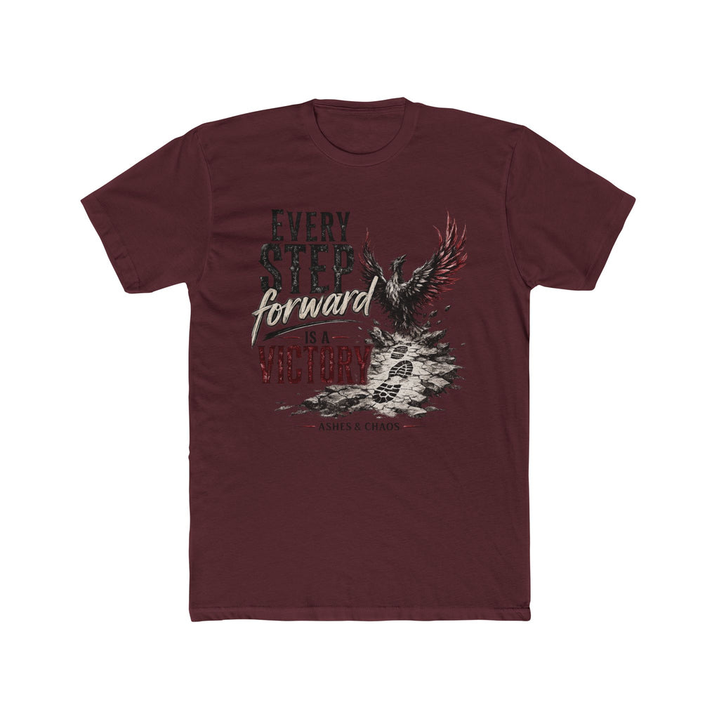 Every Step Forward Is A Victory Tee — Inspirational Eagle Graphic T-Shirt