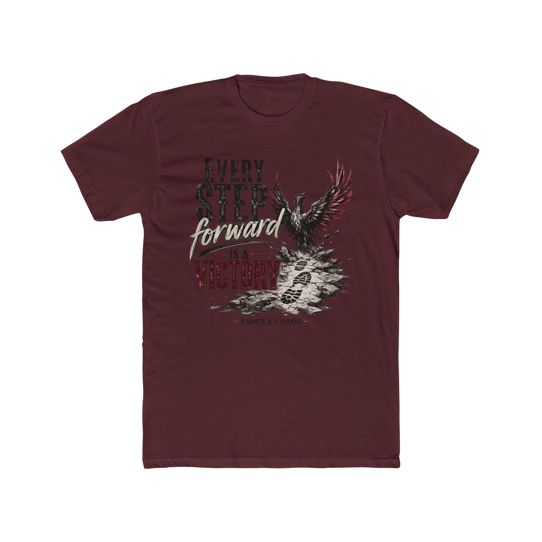 Every Step Forward Is A Victory Tee — Inspirational Eagle Graphic T-Shirt