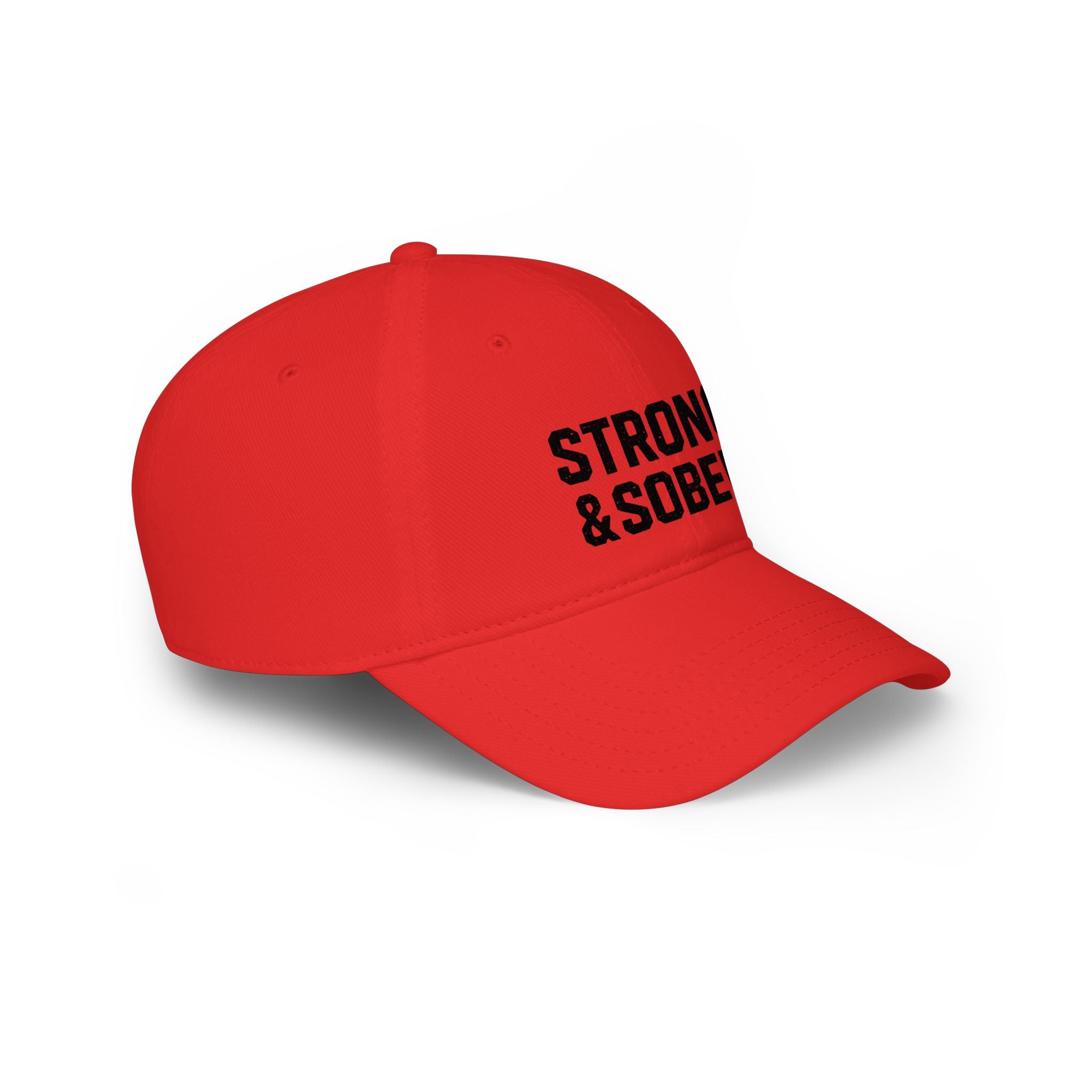 Strong & Sober Baseball Cap — Recovery Message Low Profile Hat