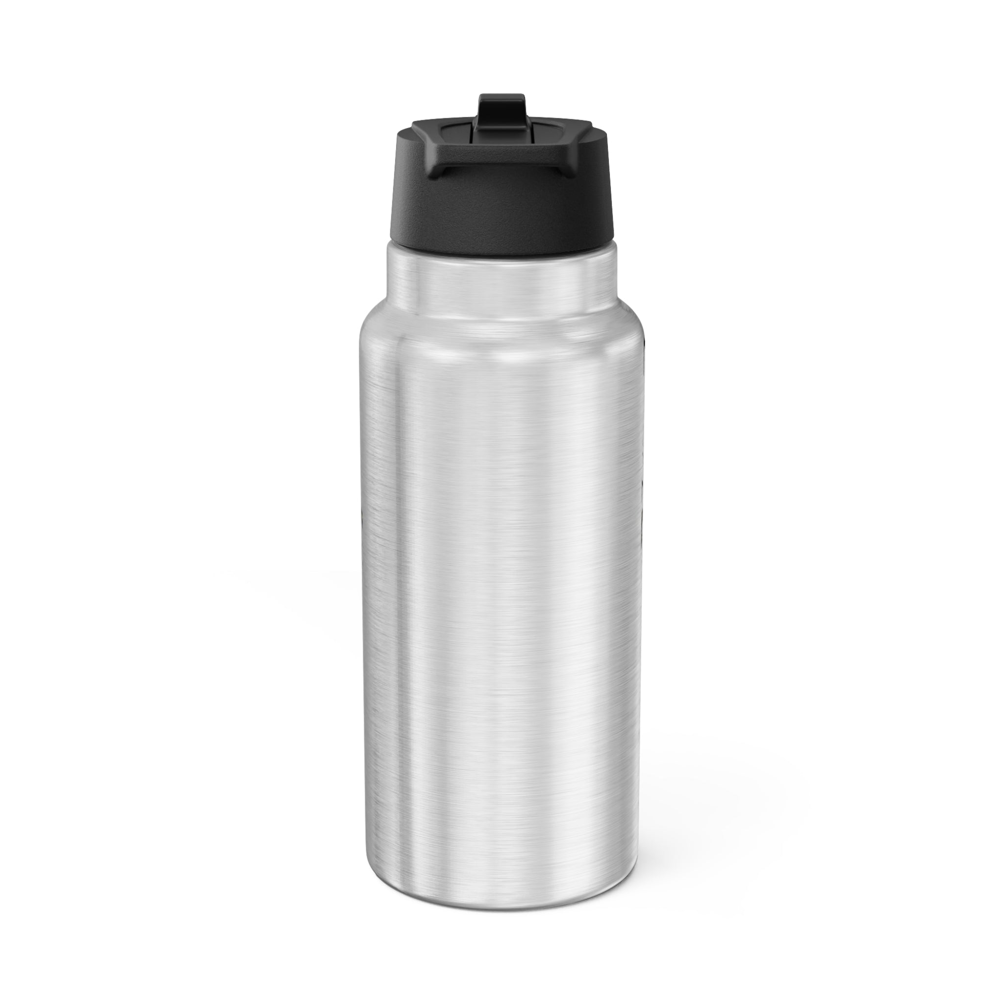 32oz Stainless Recovery Tumbler — "Fought" Strong & Sober Motivational Design