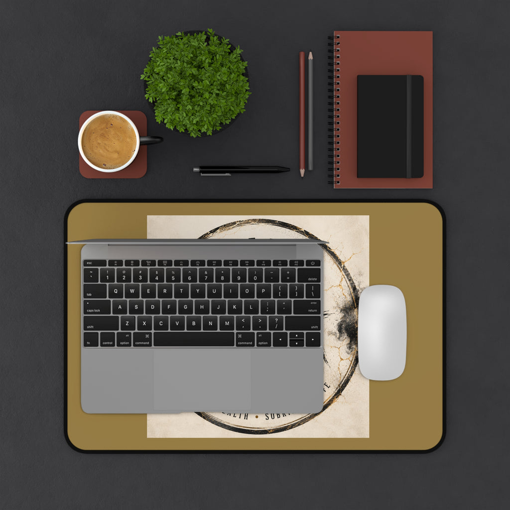 Built From Ashes Desk Mat – Mental Health & Sobriety Inspirational Mouse Pad
