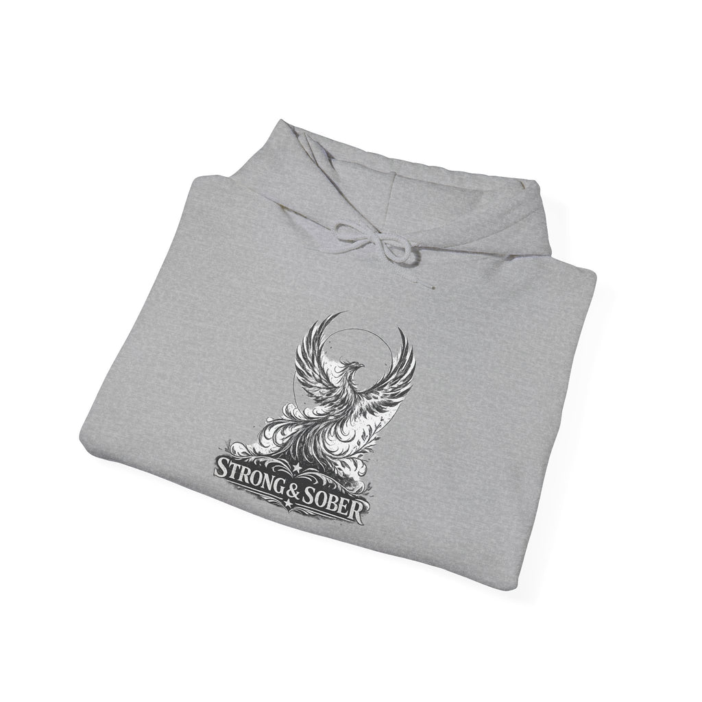 Phoenix Recovery Hoodie – "Strong & Sober" Inspirational Sober Living Sweatshirt