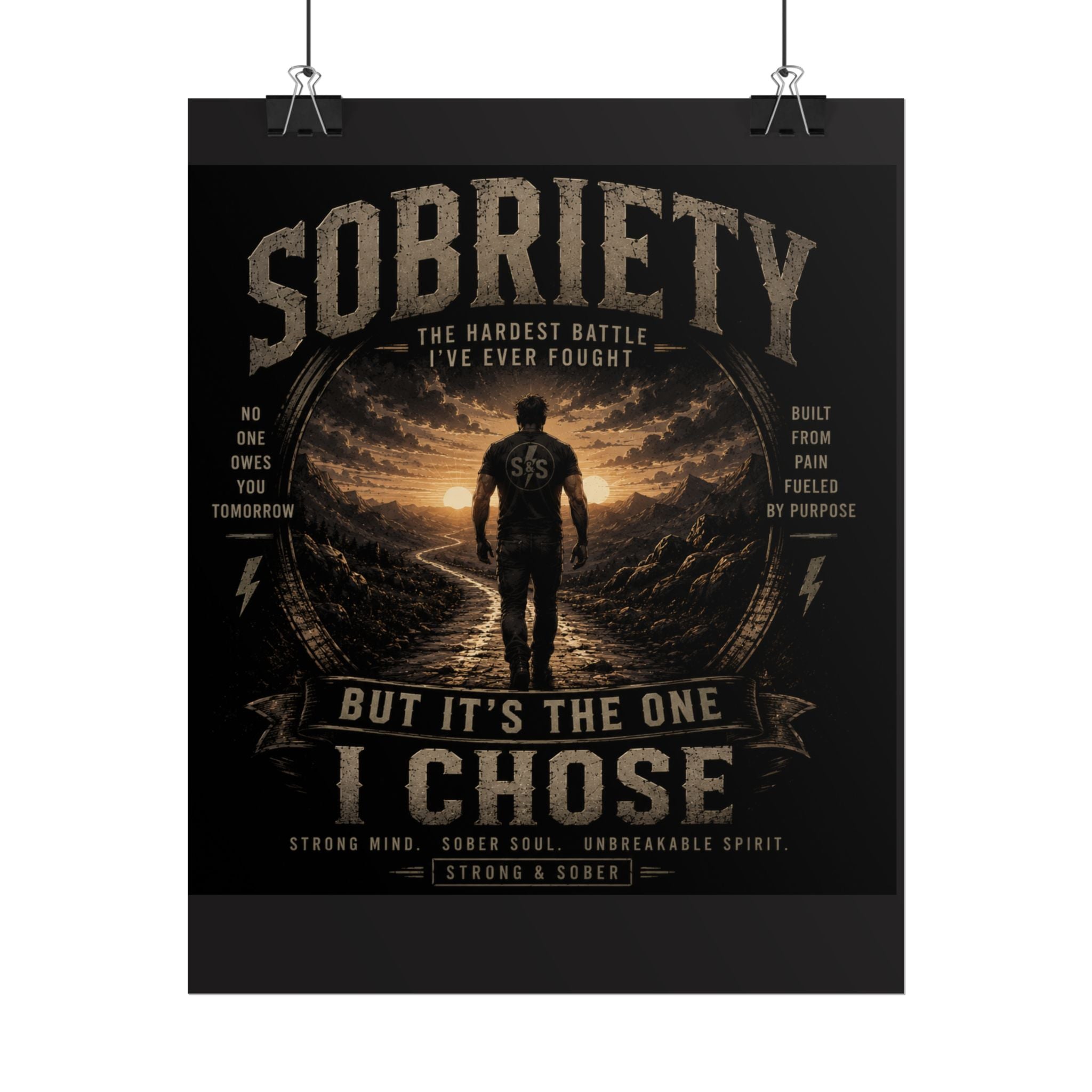 Rolled Poster — "But I Still Feel" Strong & Sober Recovery Inspirational Poster