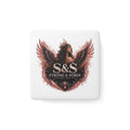 Porcelain Magnet — Strong & Sober Angel Design (Square)