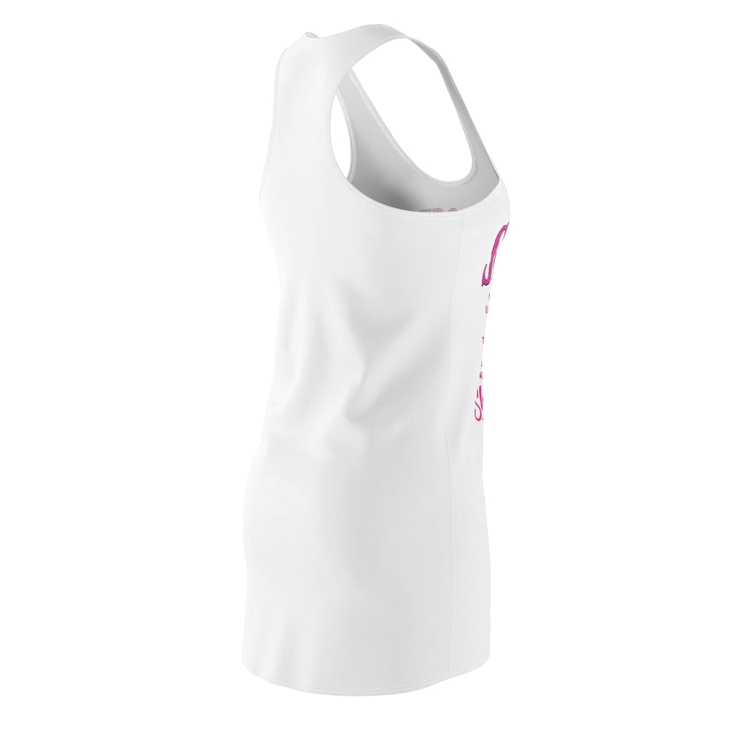 She Rose Racerback Dress — Hot Pink Graphic