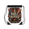 Built From Ashes American Eagle Drawstring Bag – Patriotic Firefighter Tribute